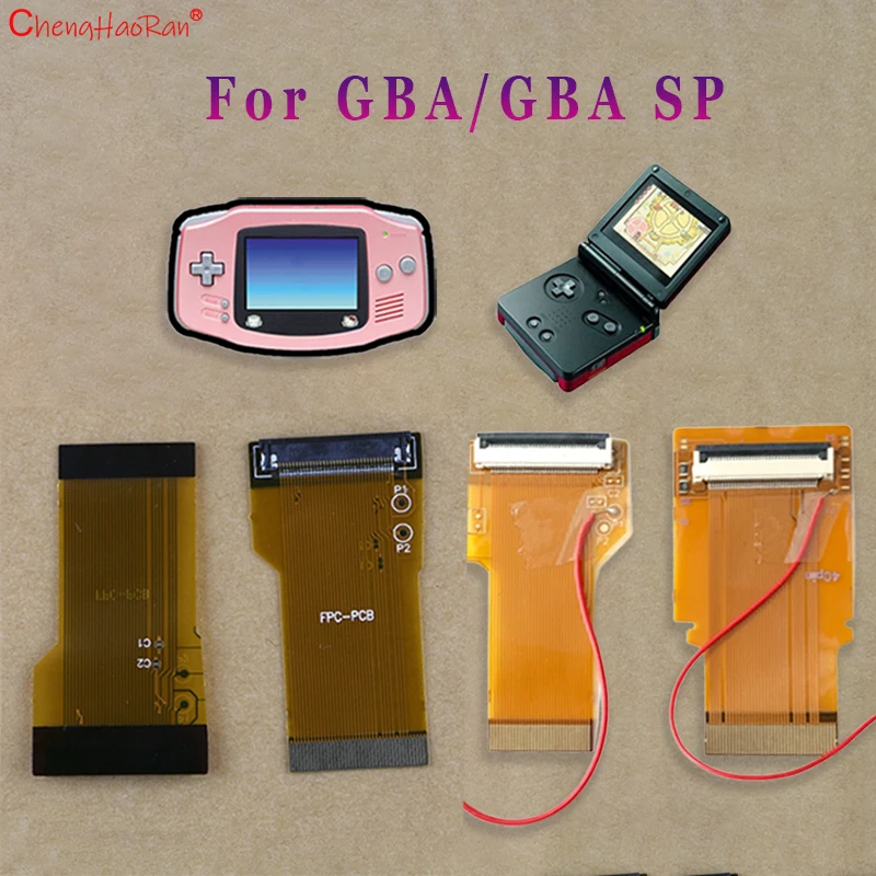 1PC Game Console Ordinary Screen To High Brightness Screen For GBA GBA SP Controller Game Console 32Pin 40Pin Modified Cable