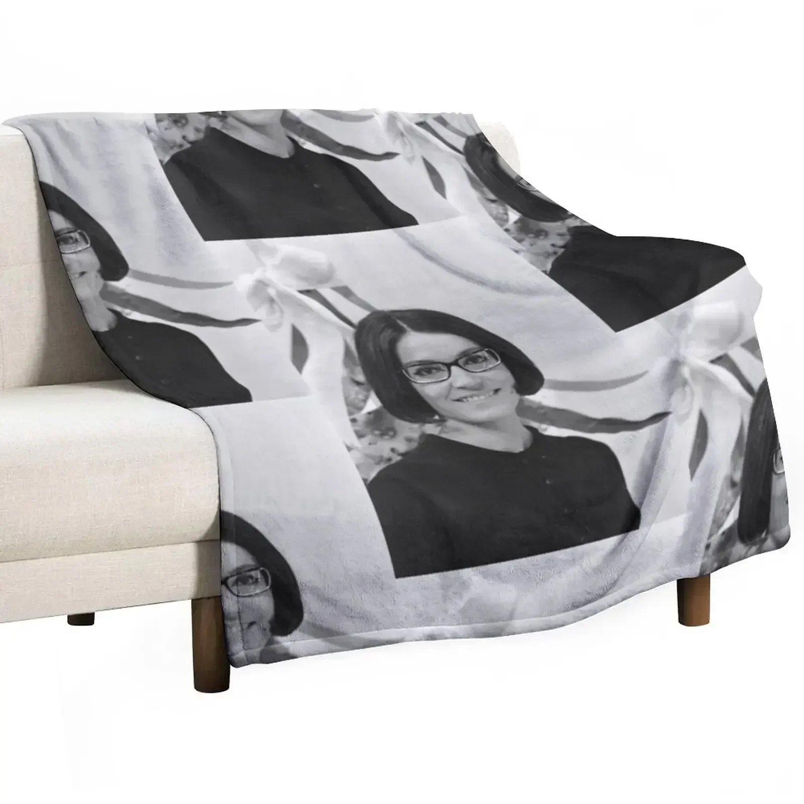 Nana Mouskouri, the glorious Greek singer Throw Blanket blankets and throws halloween Baby Fashion Sofas Bed Quilt Blankets