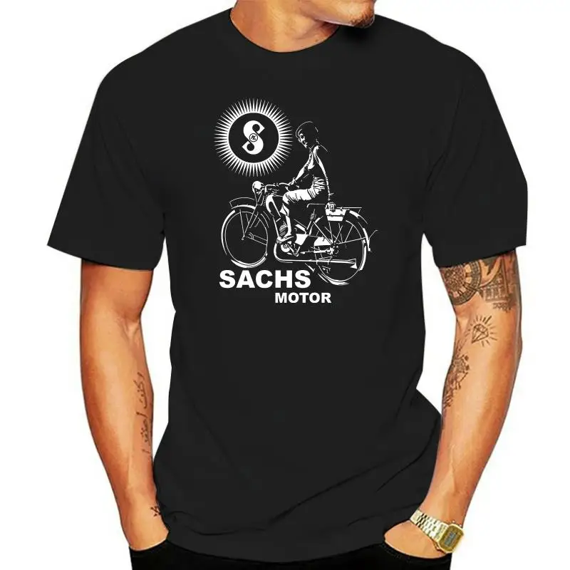 SACHS MOTOR Mens Short Sleeve T-Shirt Black