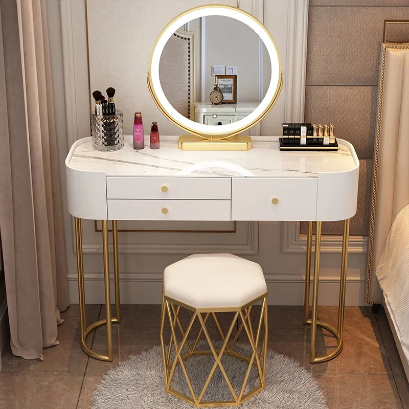 

Nordic Simple Dressing Table White Modern Makeup Storage Cabinet Dressing Table Multifunction Meuble De Chambre Room Decor