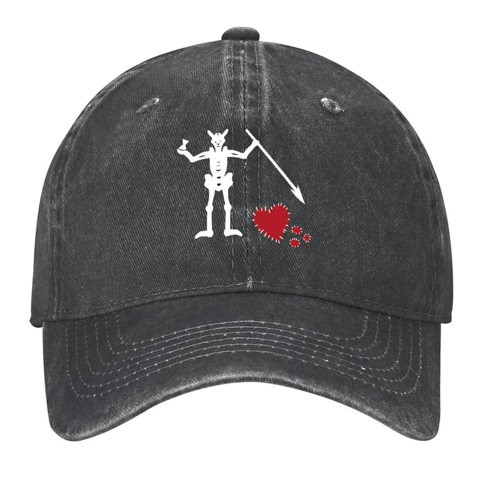 

Broken Hearted Blackbeard's Flag Baseball Cap Designer Hat Sports Cap golf hat genuine Trucker Hat Men's Women's