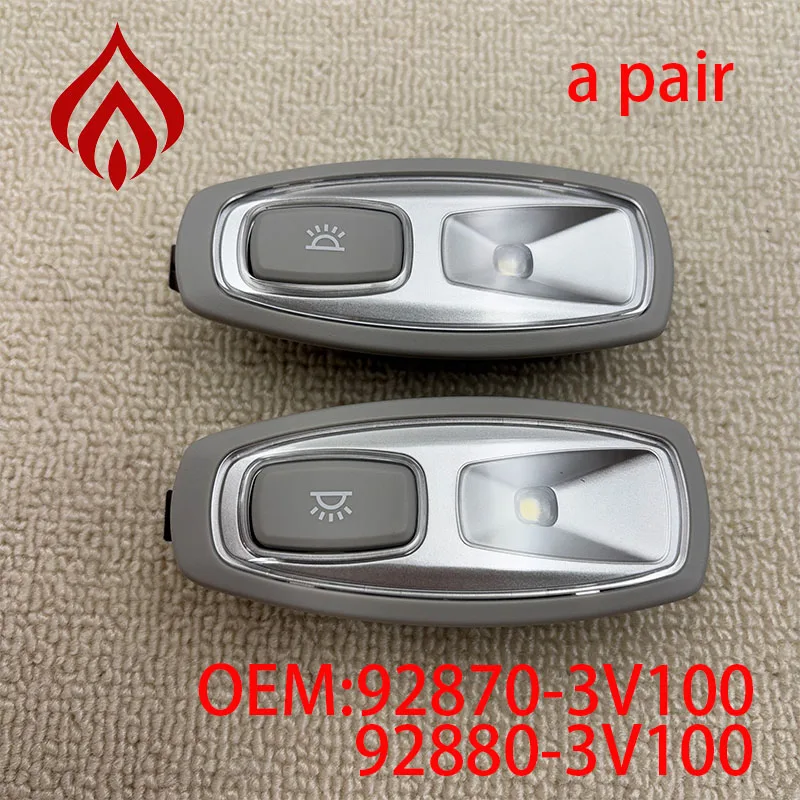92870-3V100 For Kia K5 Sportage R KX7 Rear Reading Lamp Roof Armrest Dome Light Compatible with 92880-3V100 OPTIMA