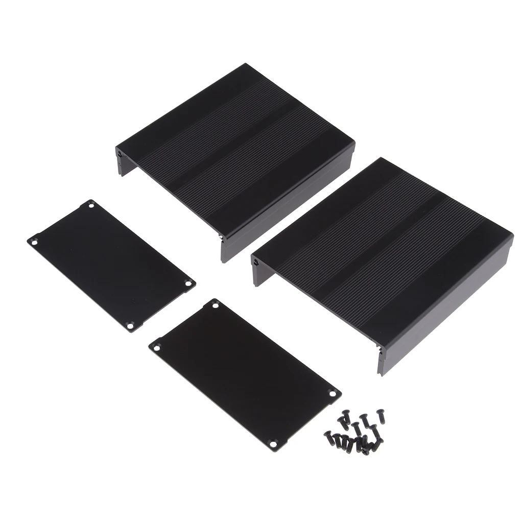 Heat Dissipating Extruded Aluminum Enclosure Box PCB Shell 0x105x55mm