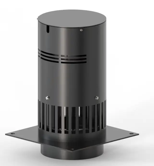 High Temp Resistant Chimney Draft Inducer Fireplace Exhaust Blower Wood Burning Stove Fan for Villa Homestay Rural Firewood