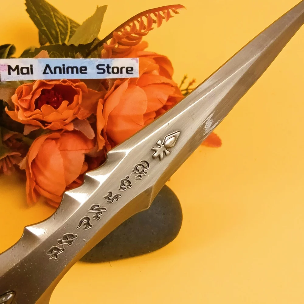 8.6in metal germourne espada katana world of warcraft cosplay ninja faca lâmina tamanho real katana samurai sabre afiado brinquedo presente