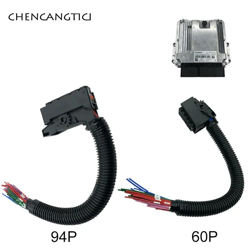 

60/94 Pin EDC17 Auto Xichai J6 Computer Board Common Rail Connector Plug Wiring Harness for Bosch Weichai 284743-1 284742-1