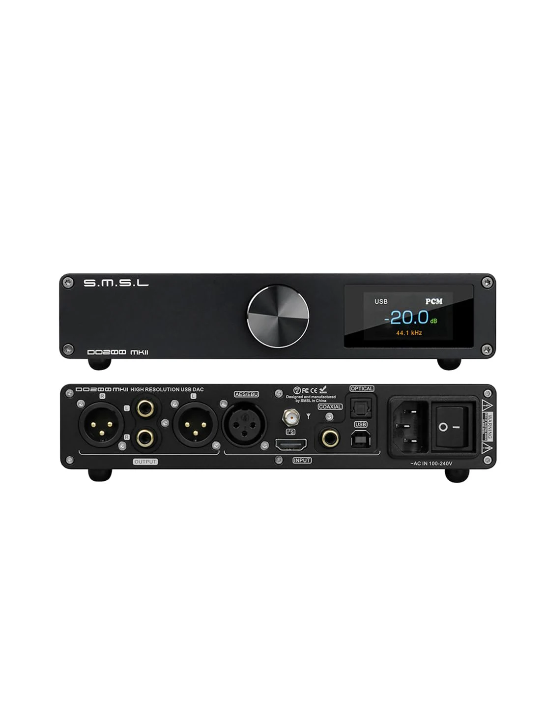 SMSL DO200 MKII ES9068AS*2 MQA Decoder BT5.0 32Bit/768kHz DSD512 OPA1612*5 with Remote Control DO200MKII