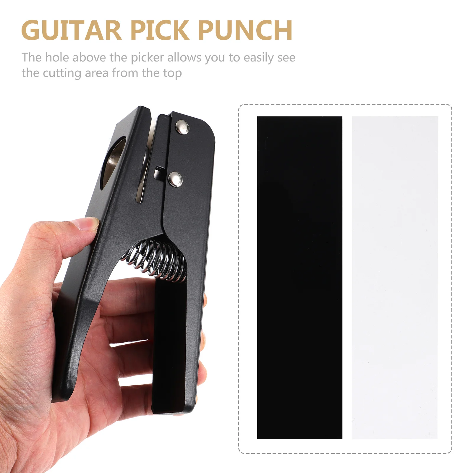 

Guitar Pick Cutter Punch DIY Portable Iron Maker Tool Ukulele Guitar Hole Punch Durable Sturdy Plectrum Maker Tool
