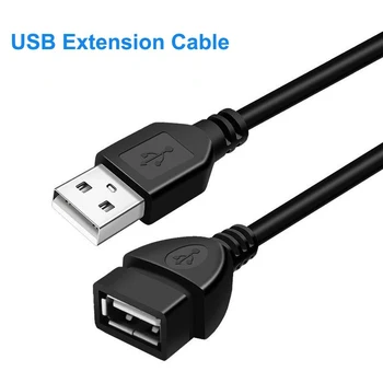 USB Male to USB Female Cable USB 2.0 Cable USB Extension Cable USB Adapter Wired Data Transmission Line High-Speed Data Cable