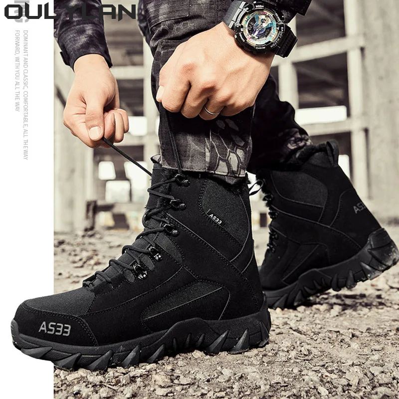 

Boots Outdoor Military Hiking Shoes Men Women Snow Desert Durable Training Shoes Winter Outdoor Warm Climbing Ankle Boots