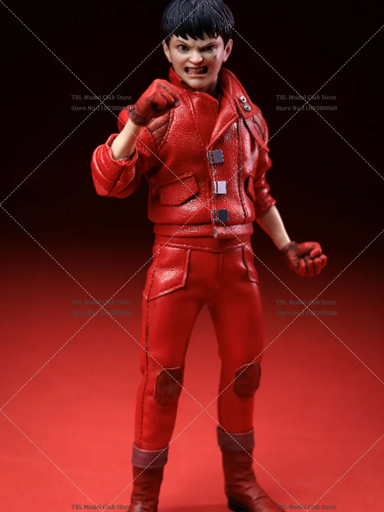 SACRED TOYS 001 1/12 Scale Male Soldier Motorcycle Boy Red Leather Clothes Full Set 6inch Action Figure Doll