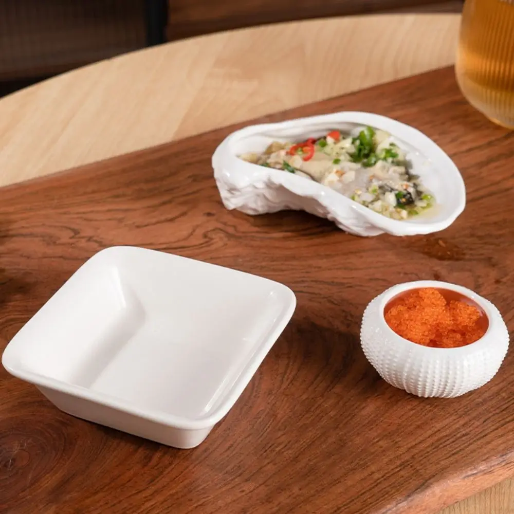 Assiette à huîtres en céramique, organisateur de cuisine, plat de rangement irrégulier exquis, plateau à Dessert multifonction créatif, Festival