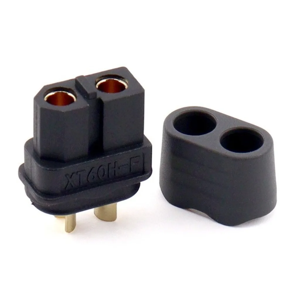 Amass XT60BE-M-F Stecker Schwarz Gelb Osten zu installieren XT60H-F Stecker tragbar mit Abdeckung XT60BE Stecker für RC FPV Motor ESC