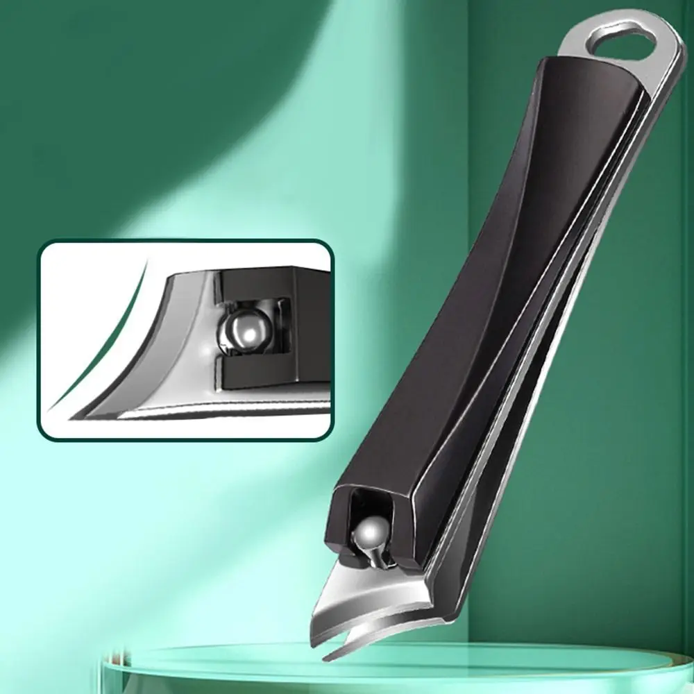 New Stainless Steel Oblique Nail Clippers Anti-splash Large Size Nail Tool Long Handle Pedicure Manicure Household