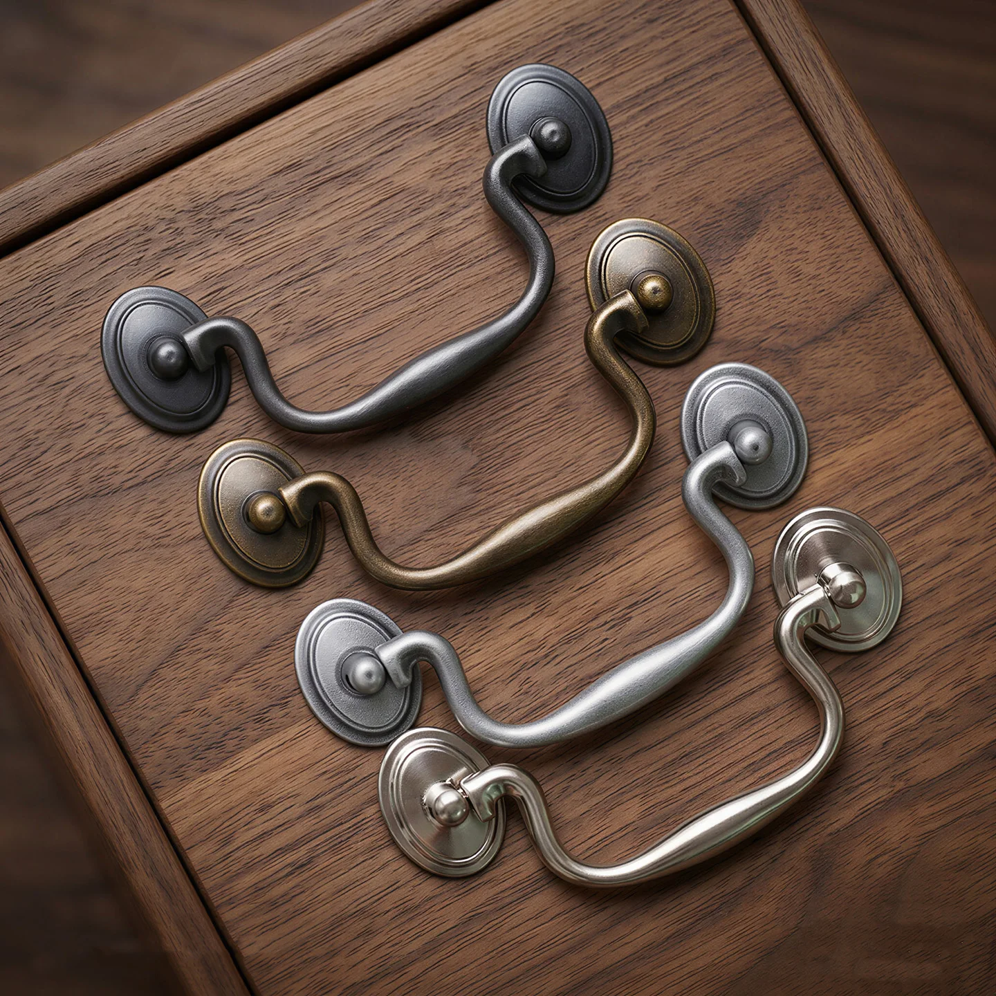 Furniture Hardware Drop Pulls - ที่จับลิ้นชักแบบคลาสสิกวินเทจ 2 ชิ้น, ที่จับตู้แบบเคลื่อนย้ายได้, อุปกรณ์ฮาร์ดแวร์สำหรับลิ้นชักเฟอร์นิเจอร์, ติดตั้งง่าย,