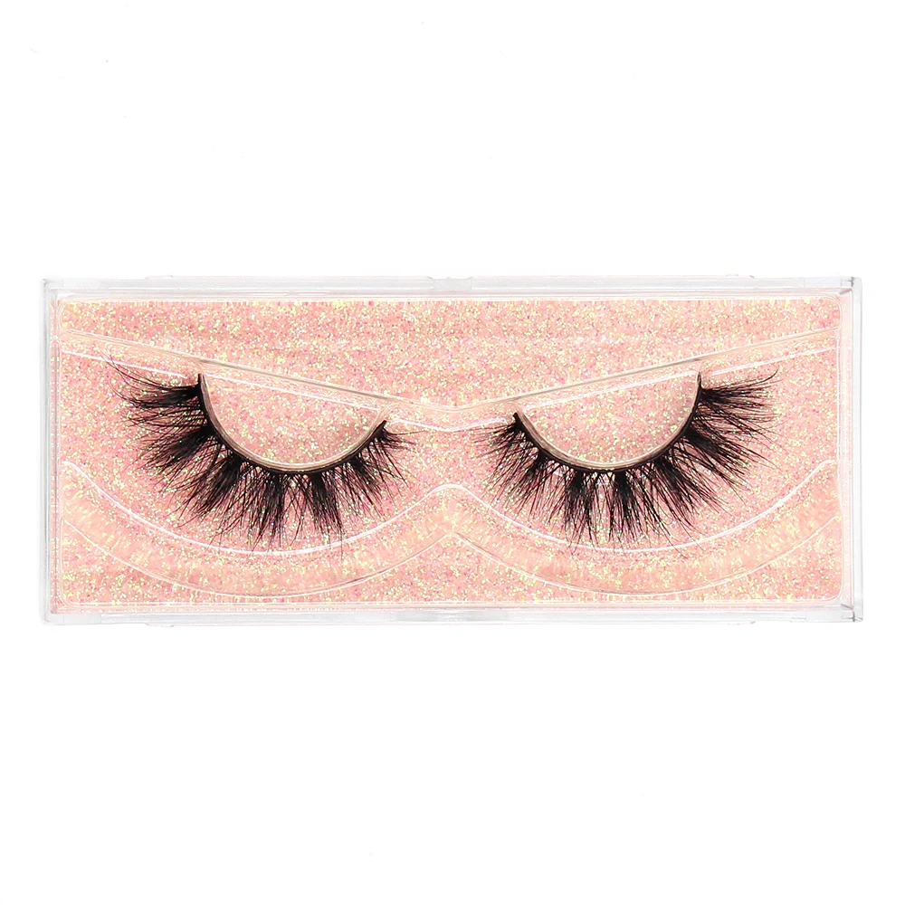 FOXESJI Soft Lightweight Mink Lashes 3D Fluffy Wispy False Eyelashes Natural Long Lash Reusable Strip Eye Lashes Extension