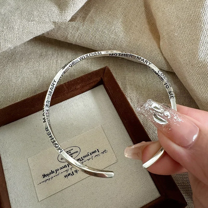 

Women's bracelet creative letter bracelet fashion punk bracelet C-shaped bracelet wrist jewelry silver jewelry