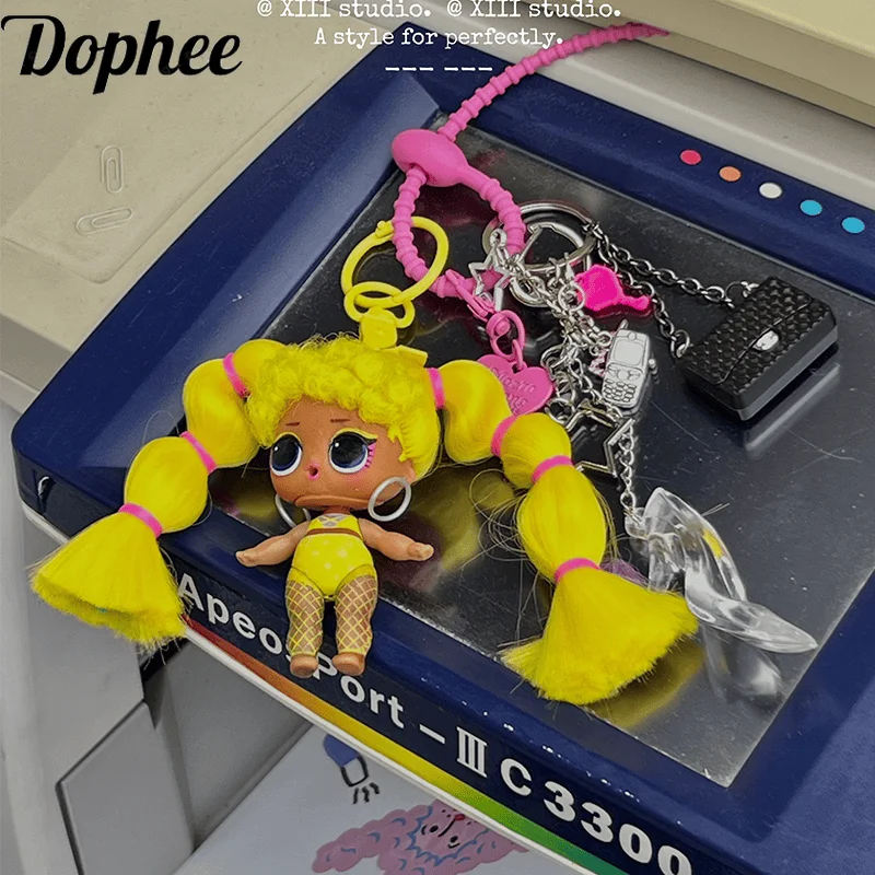Dophee Original Sweet Bag Pendant Keychain Exquisite Doll Backpack Decoration Millennium Hot Girl Subculture Doll Pendant