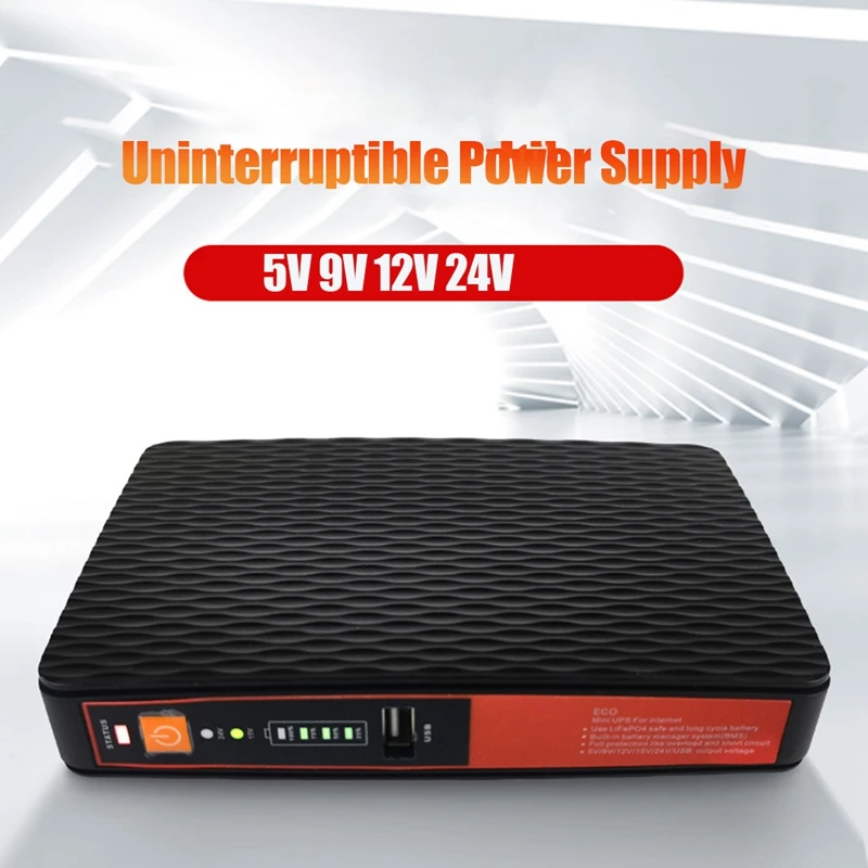 

5V 9V 12V 24V Uninterruptible Power Supply Mini UPS LAN POE 8800Mah Battery Backup For Wifi Router CCTV