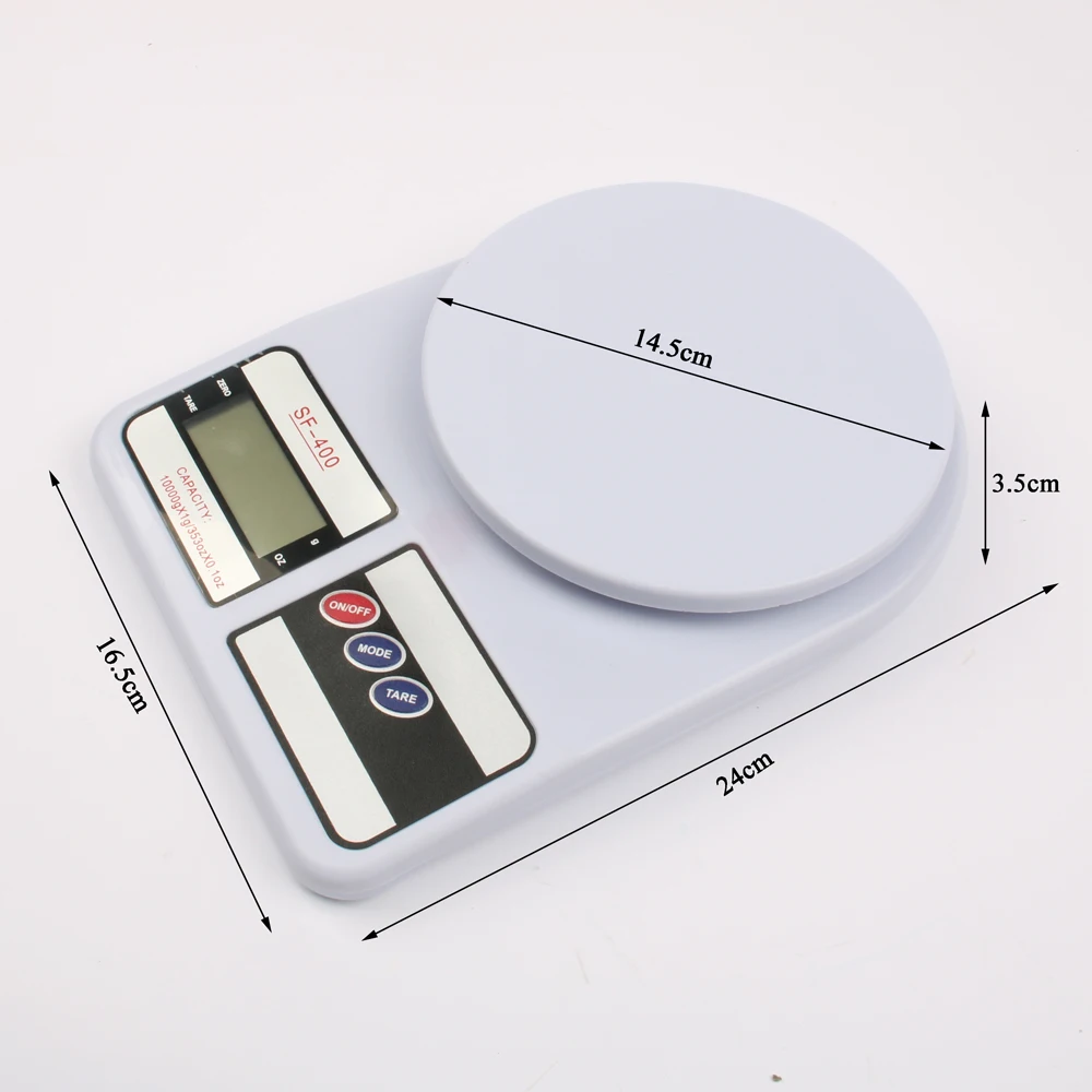 Portable 10kg 1g Digital Scale LCD Electronic Scales Steelyard Kitchen Scales Postal Food Balance Measuring Weight Libra