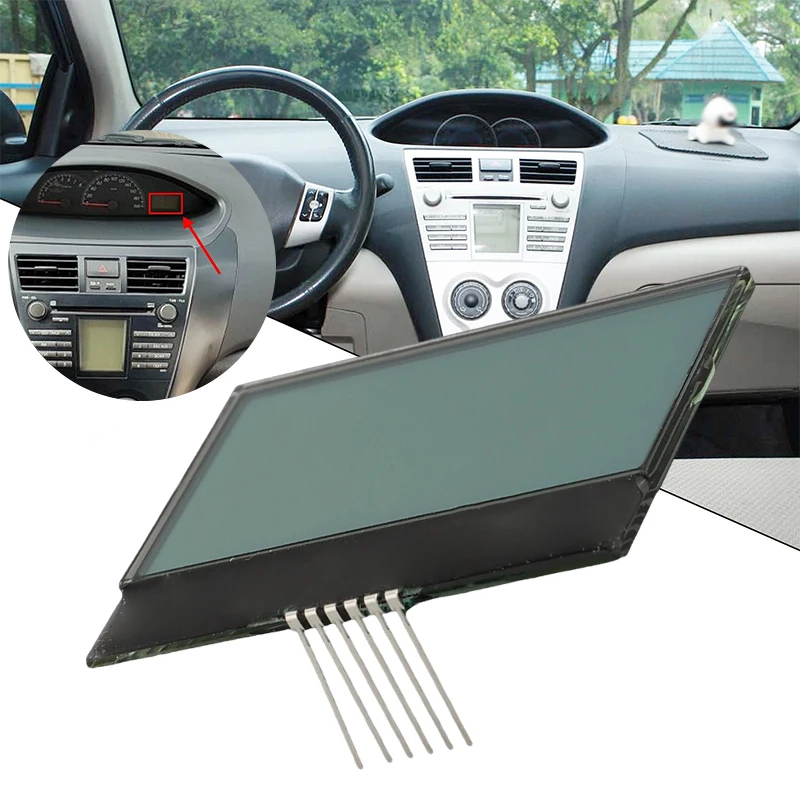 LCD Screen Dashboard Display Instrument Fits For Toyota Vios 2008 -2012 Aging Cracking Missing Pixels Black Screen