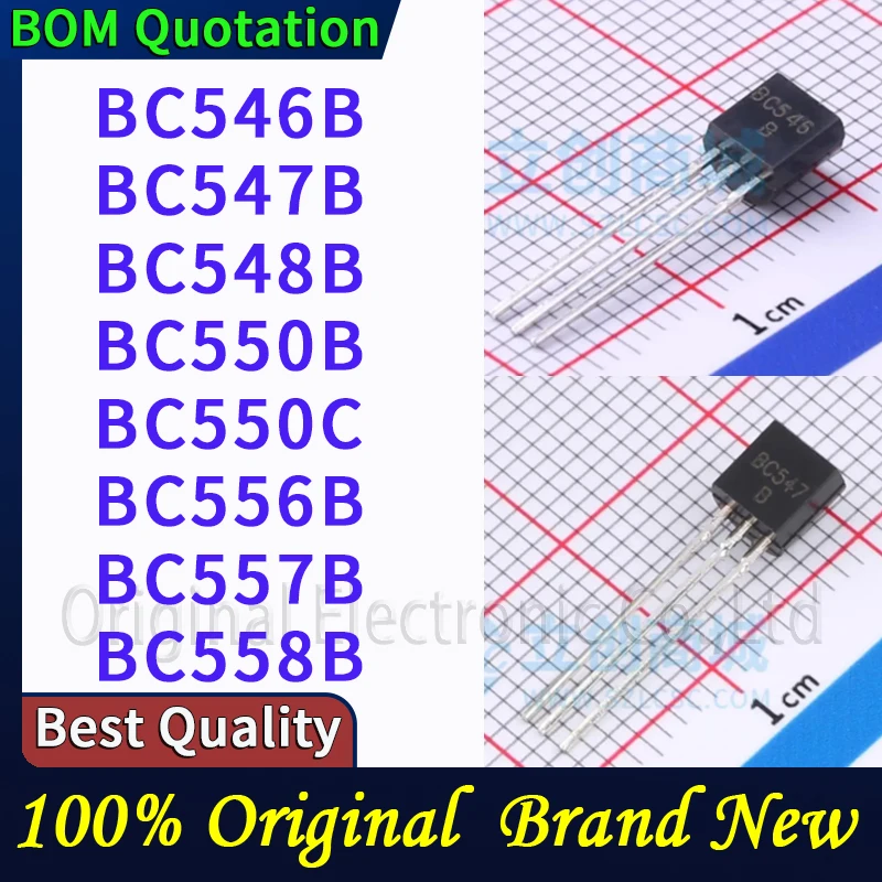 

20 шт./лот BC546B BC547B BC548B BC550B BC550C BC556B BC557B BC558B В наличии Оригинальные высококачественные компоненты