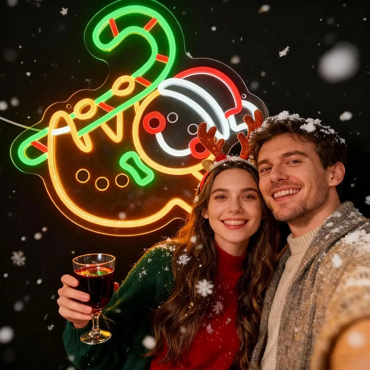    Neonowy znak LED w kształcie laski cukrowej, zasilany przez USB, z możliwością ściemniania, do sypialni, salonu, klubu, baru, jaskini mężczyzny, na imprezy, prezenty, dekoracja ścienna