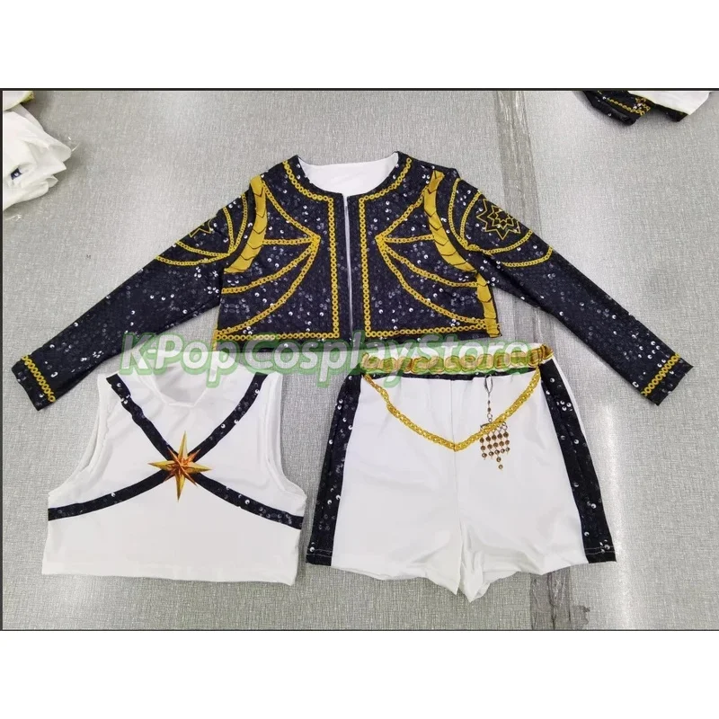 CyKids Girls Kpop Demon Hunter Cosplay Rumi Zoey Mira Cosplay Costume Set 3D Print Child Stage Performance Clothes Halloween Par