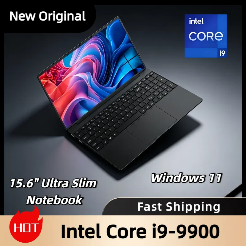 

Ultra Slim Pro HOT 15.6 Inch Laptop Windows 11 32GB RAM 2TB SSD Intel Core i9 9900 1920x1080 HD Gaming PC Gamer Office