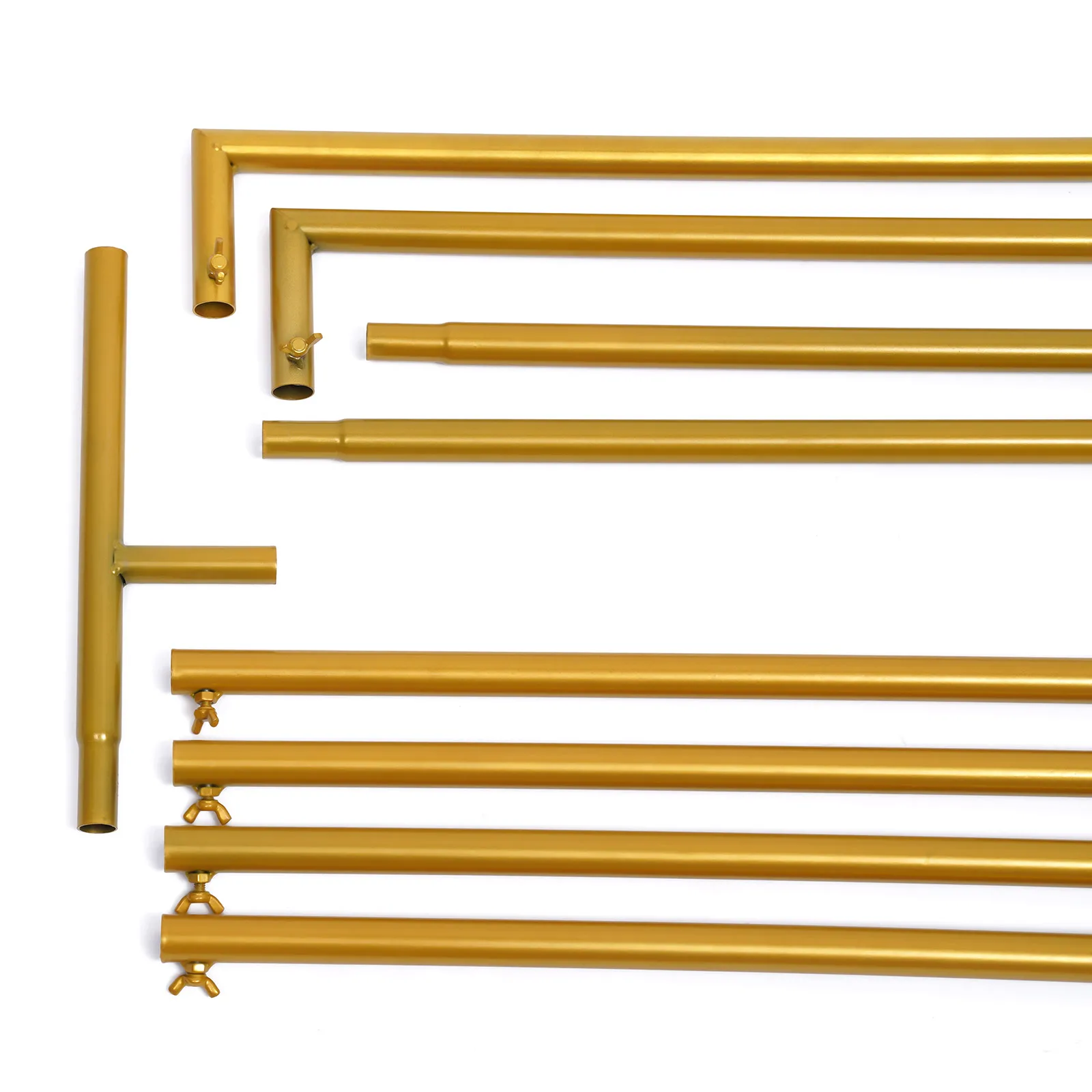 1.5×1.2M Wedding Arch Metal Backdrop Stand Balloon Flower Stand For Wedding Garden Decoration Gold