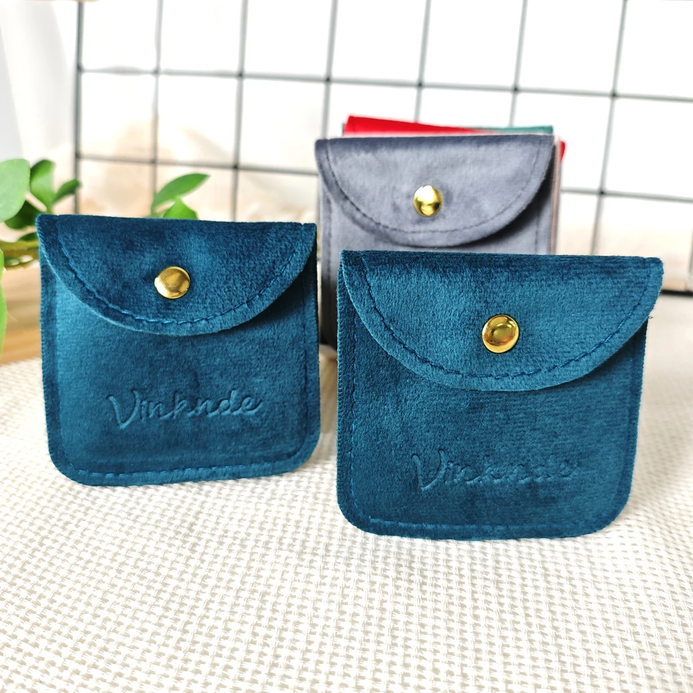 

Бархатные мешочки для ювелирных изделий, маленькие мешочки с кнопкой, мягкие сумки для хранения ювелирных изделий, организация колец, ожерелья, браслетов, сережек