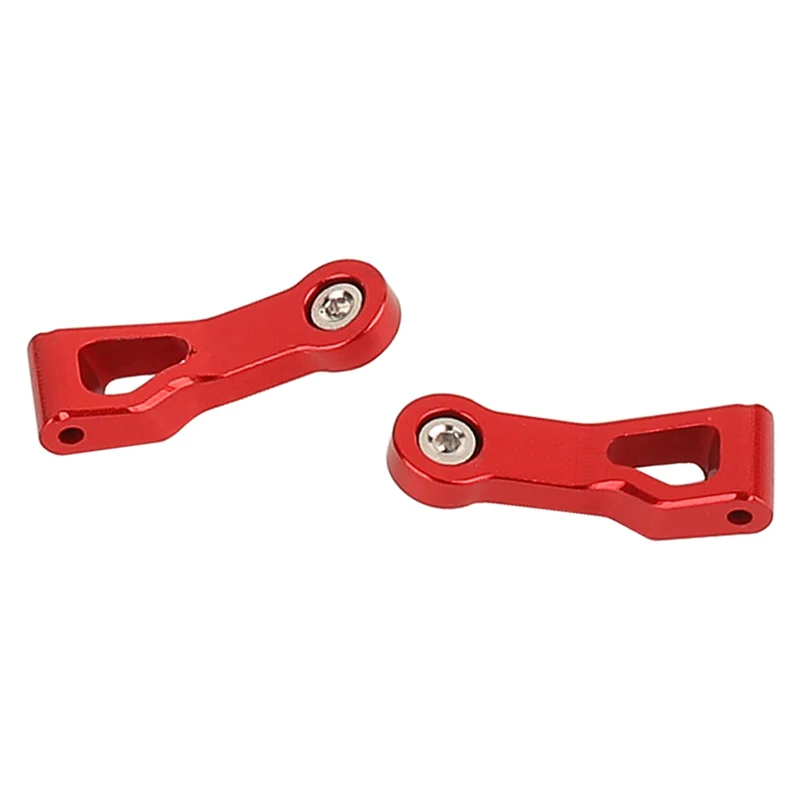 2Pcs Metal Front Upper Arm Suspension Arm Steering Block for MN68 MN 68 1/16 RC Car Upgrade Parts Accessories,Red