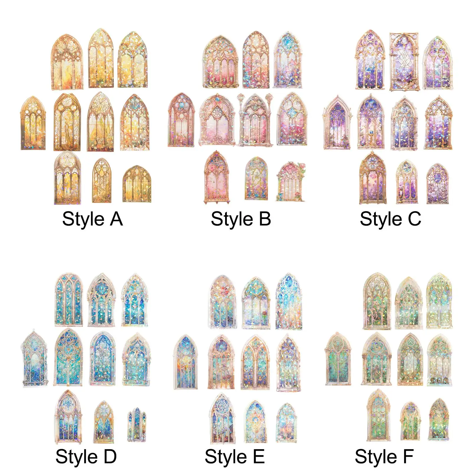手動作業用ステッカー10枚セット、日記、プランナー、カード作成用テープ