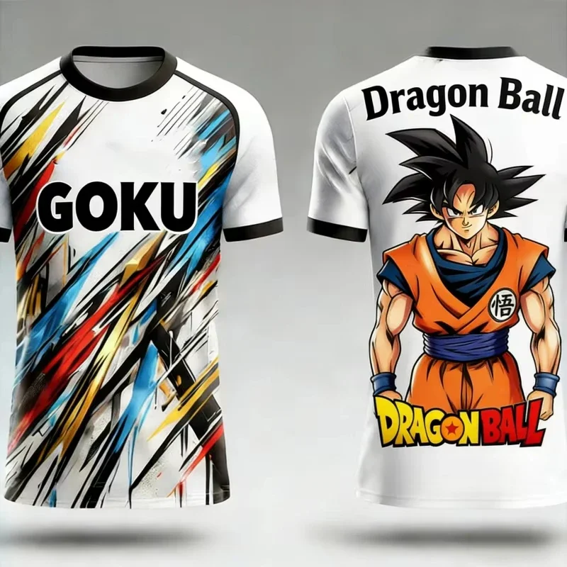 Dragon Ball Z 2026 Neue Goku Herren-Anime-T-Shirts Kinderbekleidung Kurzarm Essentials Tops Mode Neuer Harajuku-Stil