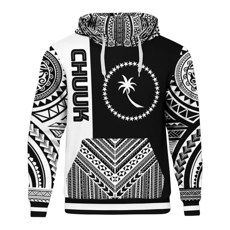 Pullover con cappuccio CHUUK Country stampati colorati per abbigliamento da uomo felpe con cappuccio moda felpe Casual maschili Fahsion Graphic Tops