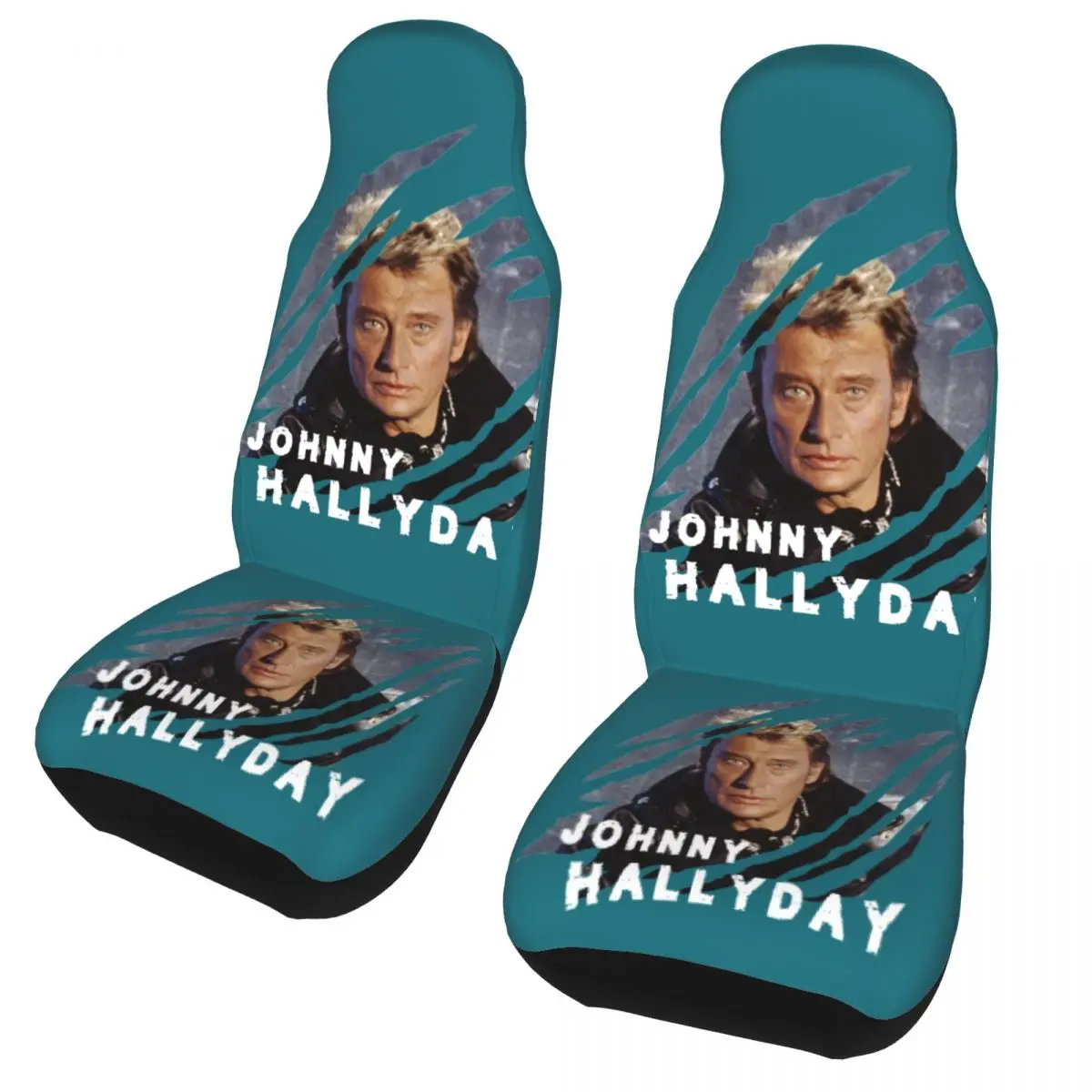 Johnny Hallyday Rocker Rocks Universal Car Seat Cover Auto Interior AUTOYOUTH Seat Covers Fabric Hunting