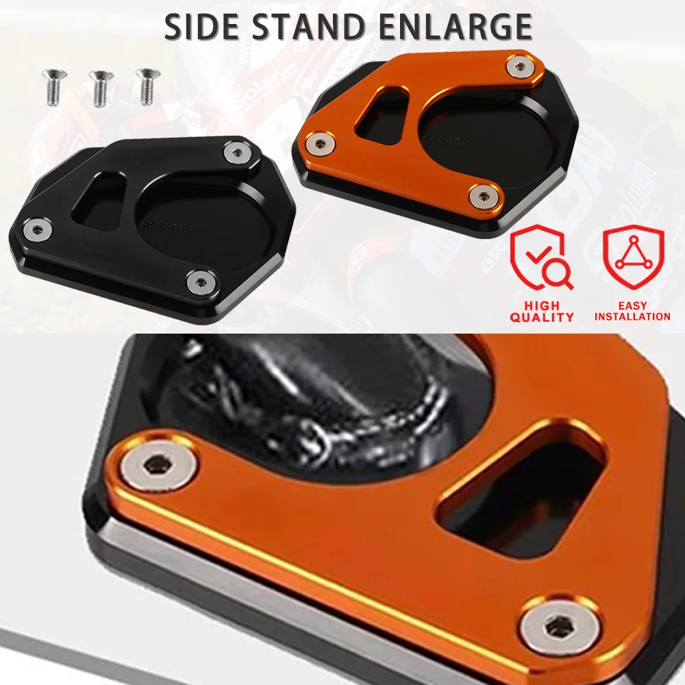 

Motorcycle CNC Aluminium Kickstand Enlarge Plate Side Stand Extension Pad For 390 250 ADV ADVENTURE 390ADV 250 Adventure 250ADV