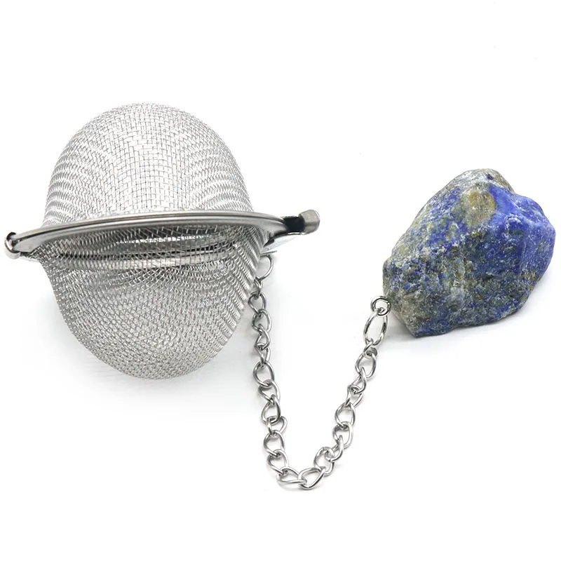 Tea Strainer Mesh Crystal Tea Ball Infuser Filter Reusable Loose Leaf Strainer Bag Brew Herb Tea Accessories Stainless Steel Tea