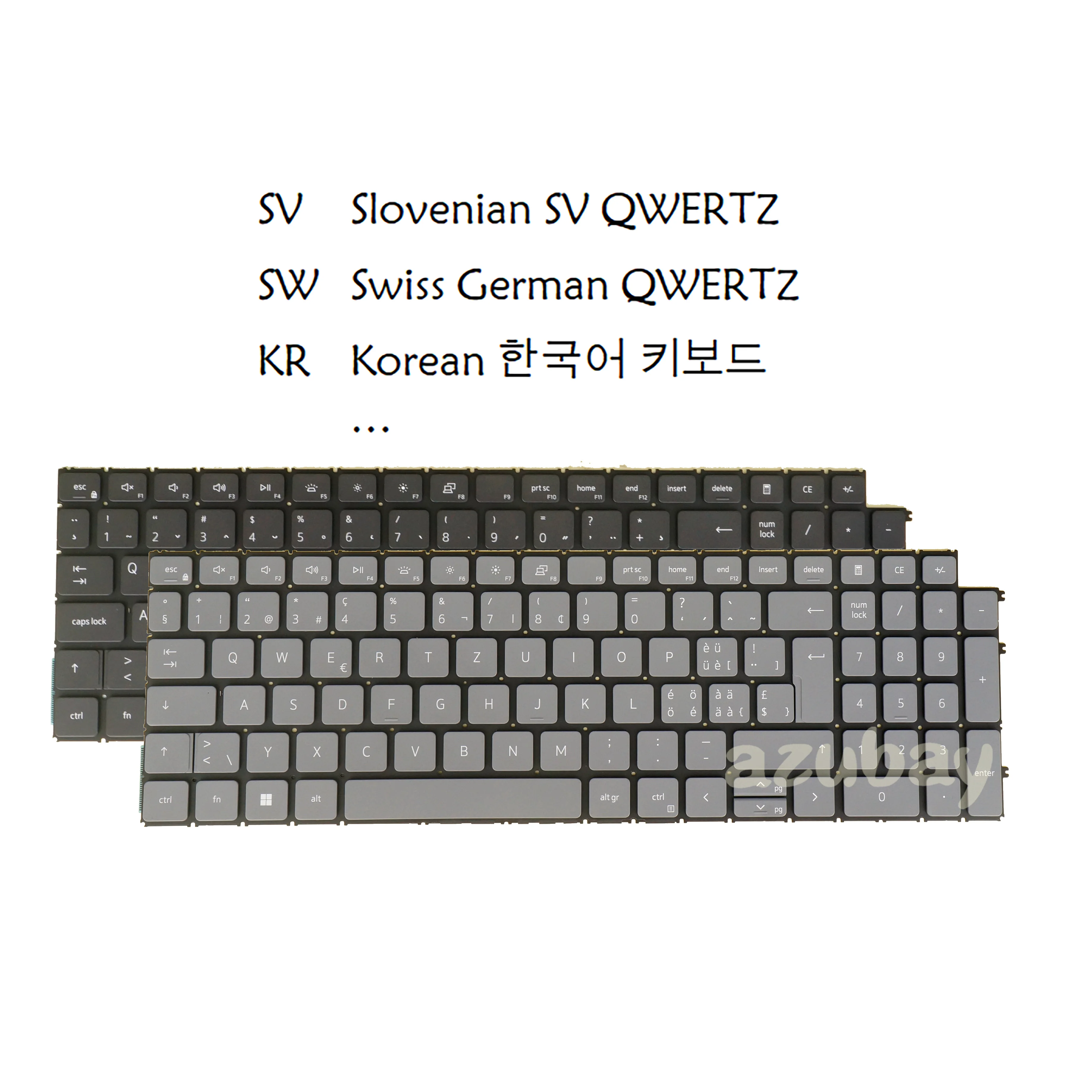 Laptop Keyboard for Dell Inspiron 3510 3511 3515 3525 3520 3521 3535 044M68 Slovenian Swiss QWERTZ Korean Backlit