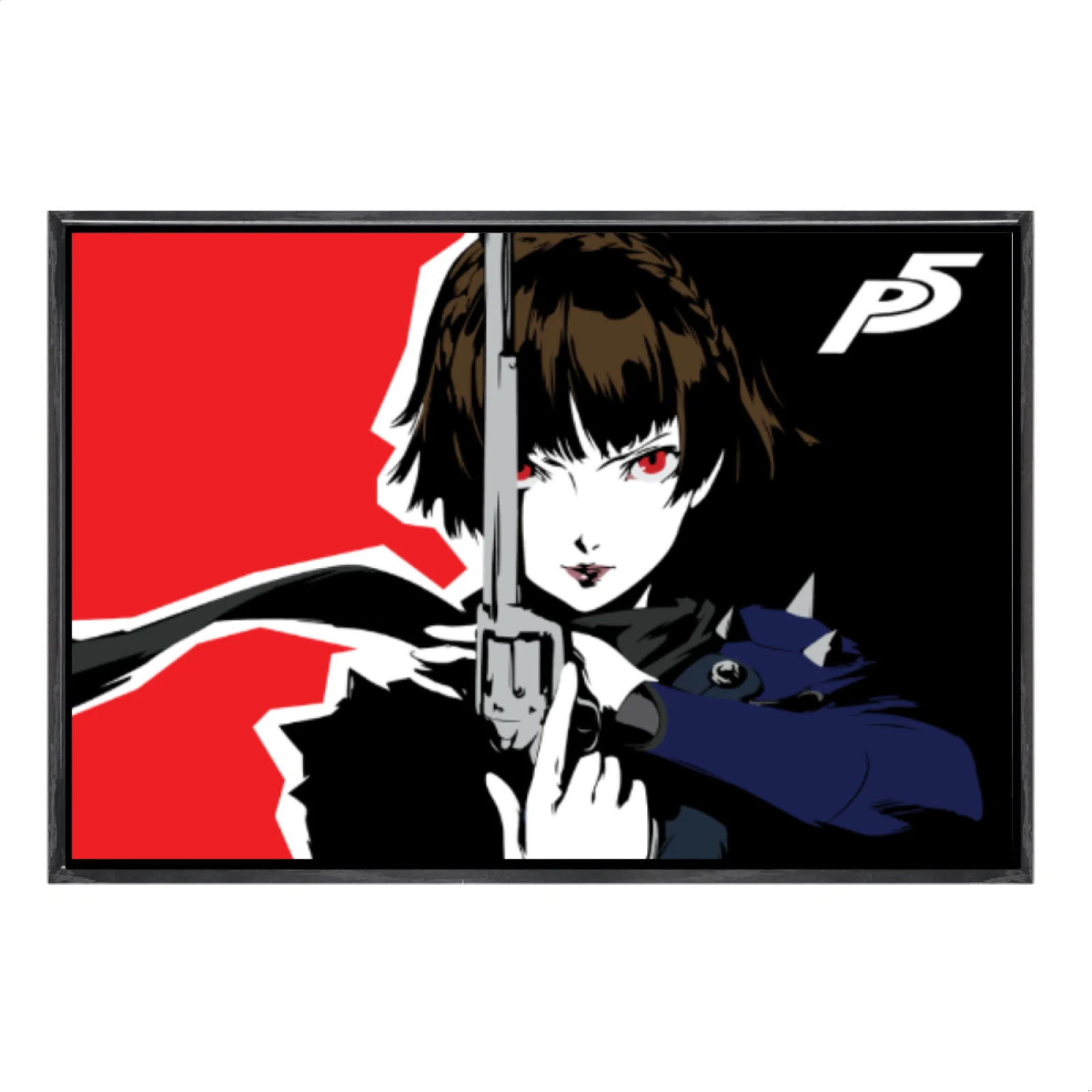 

Японский мультиразмерный холст с изображением манги, настенное искусство в двойной рамке, домашний декор Persona 5, для гостиной, спальни