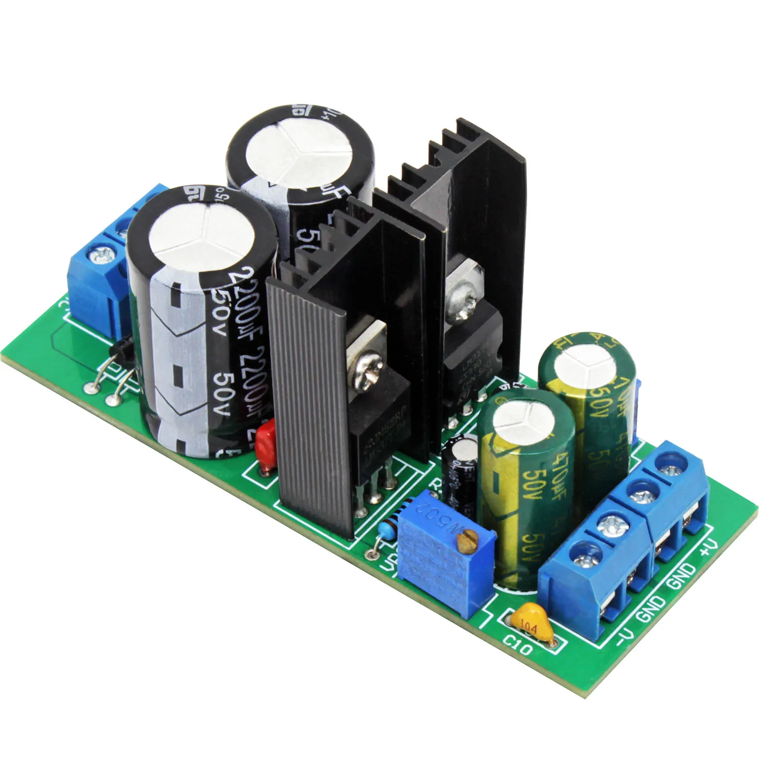 Adjustable ±1.25-35V Rectifier Filter Board LM317 LM337 Dual Power Supply Module for Power Circuit DIY  5pcs