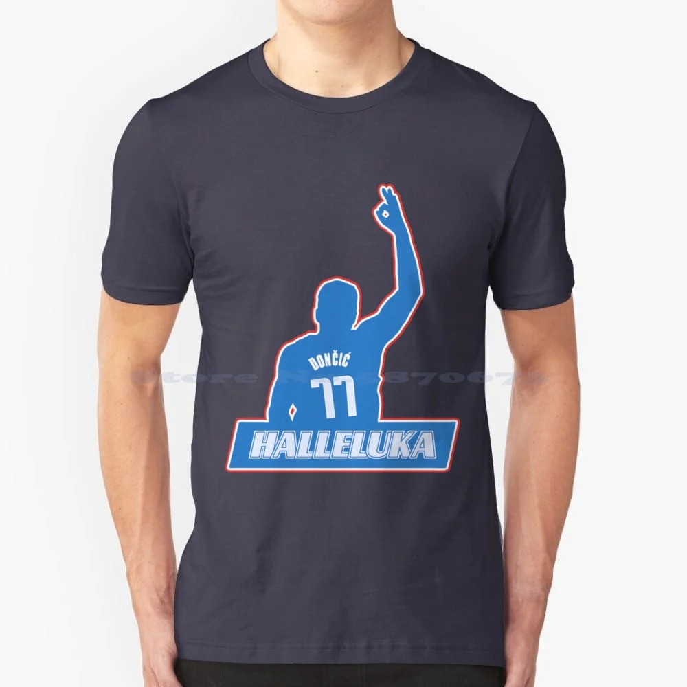 Doncic 77 T Shirt 100% Cotton Tee Slovenia Sports 77 Goat Texas Mvp Dirk Nowitzki Dallas Mavs Vintage Europe Luka Don?I?