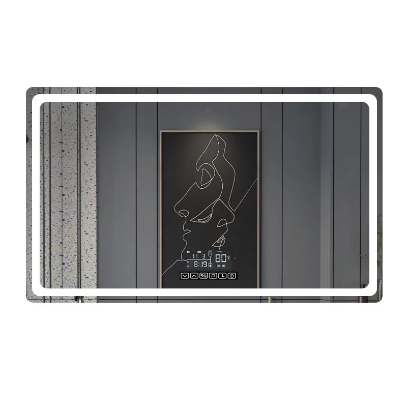 

Модное умное зеркало для всего тела, душа, макияжа, зеркало для ванной комнаты, подсветка, интеллектуальные товары для дома