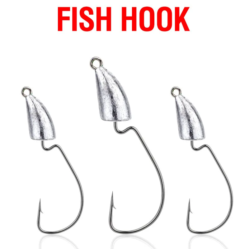 Crank Jig Head Hook 5g 7g 10g 14g Fishing Hook Jigging Lure Hard Bait Soft Worm Fishhook Jig Hook For Fishing