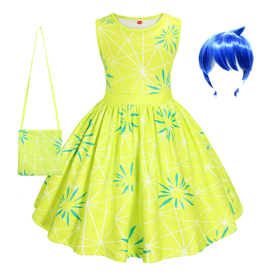 Girl Inside Cosplay Costume Princess Dress Kids Girls ​Halloween Carnival Birthday Happiness Dress Up