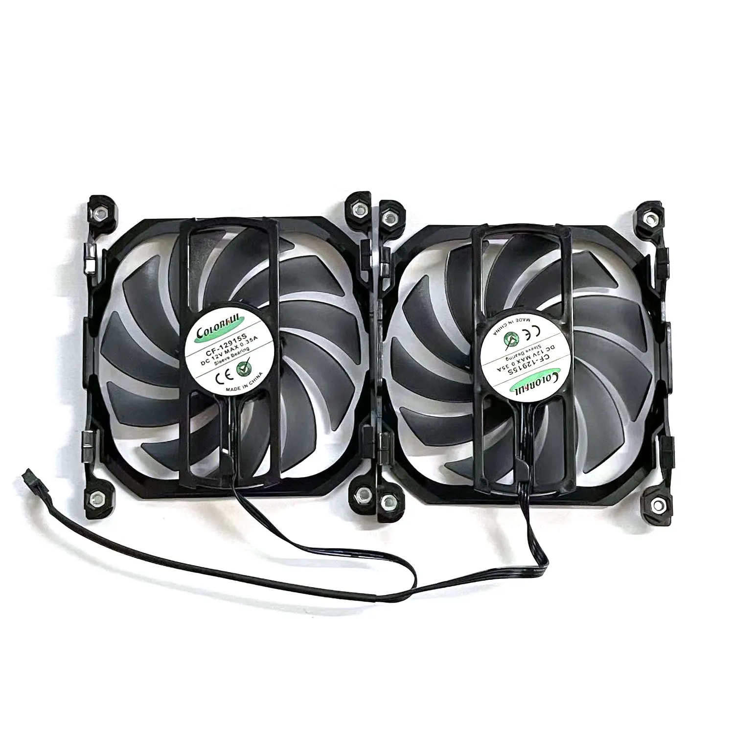 CF-12915S Video Card Fan For INNO3D GeForce GTX 1070 1070Ti 1080 1080Ti P104-100 Twin X2 Replacement Graphics Card GPU Fan