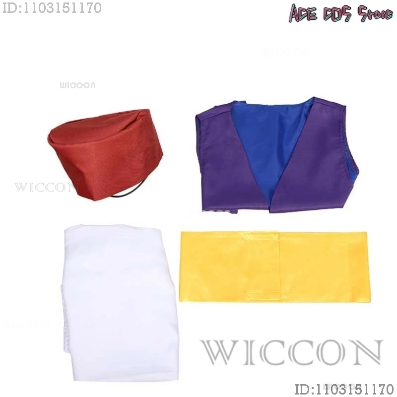 1000 Nights Anime Movie Fairytale Prince Cosplay Wig Aladin Costume Arab Outfits Set Halloween Fancy Suit Party Mens Roleplay