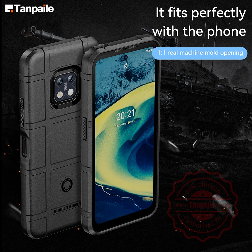 Tanpaile Sturdy Shockproof Armor Case for Nokia XR20 Military Grade Protection, Anti-Scratch, Heavy Duty Slim Fit Bumper Cover