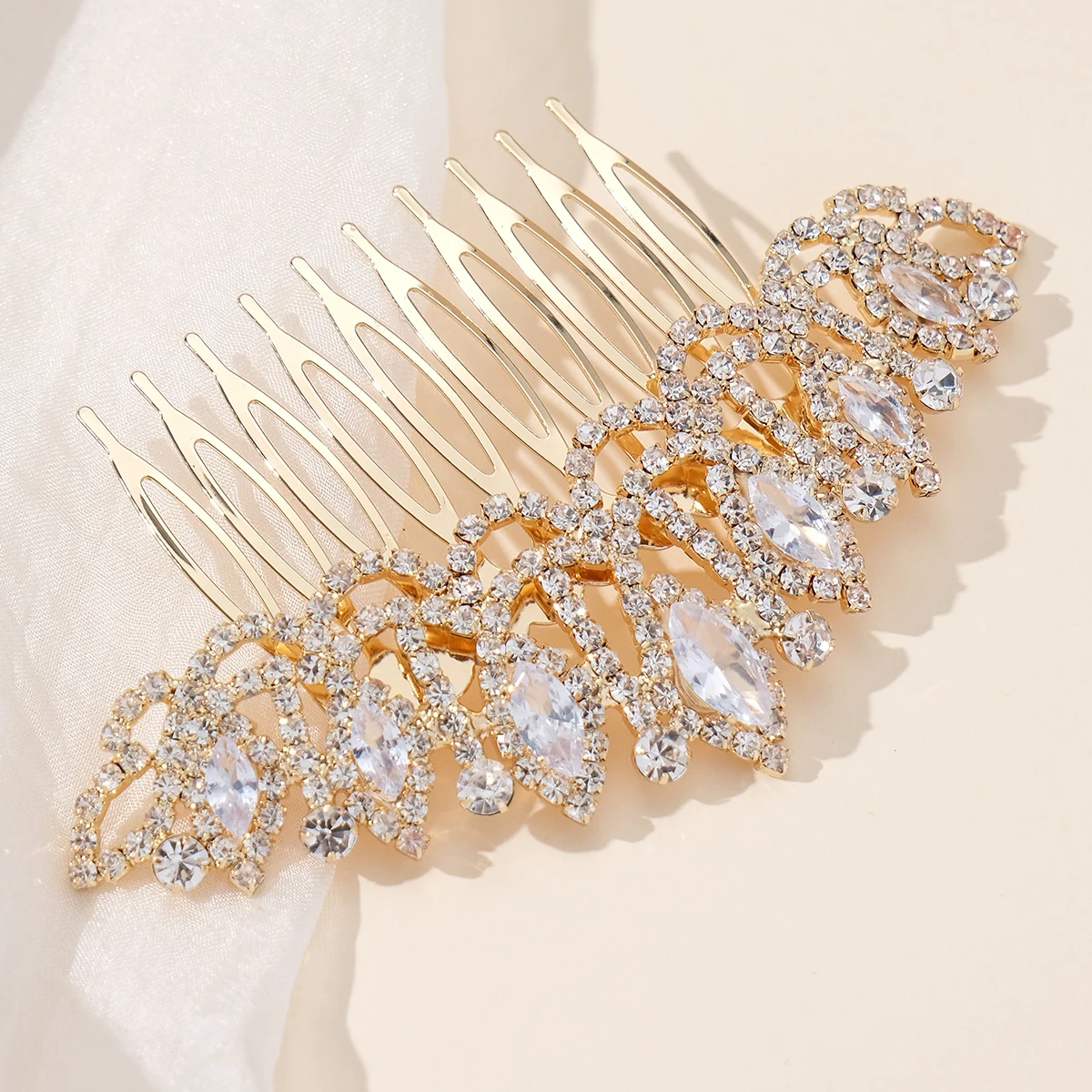 Explosion Braut haarkamm Mode Kristall Zirkonia Hochzeit Braut Seite Clip Haarkamm Luxus schmuck für Frauen Brautjungfer Geschenke – Detail 5