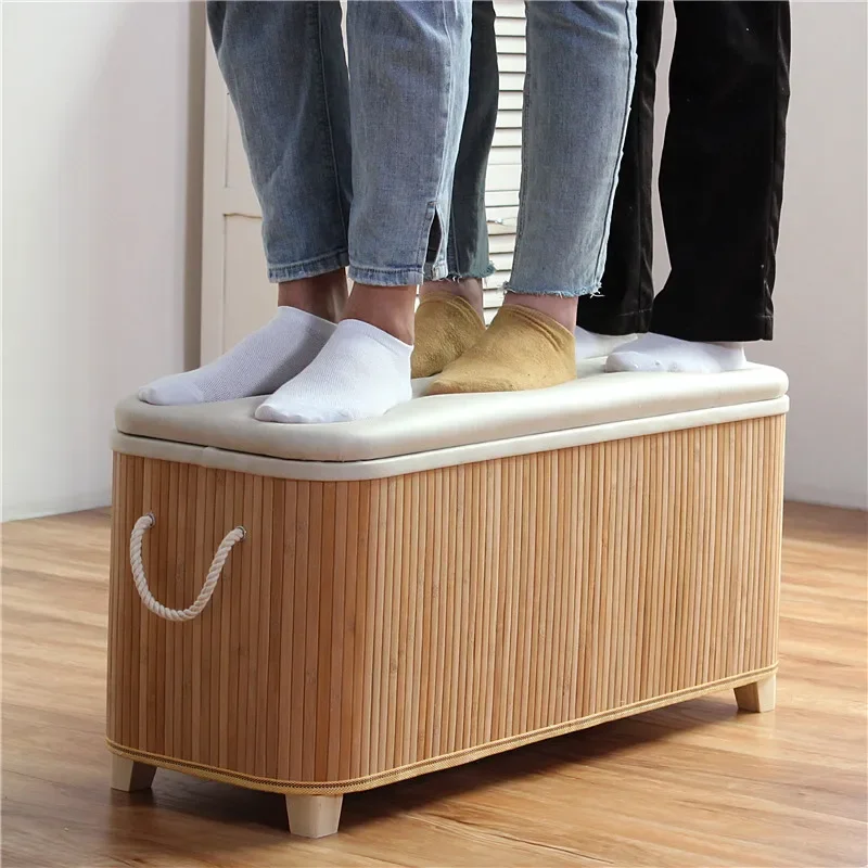 storage wood bench sofa stool children can sit at  end of the bed stool in the box at  door